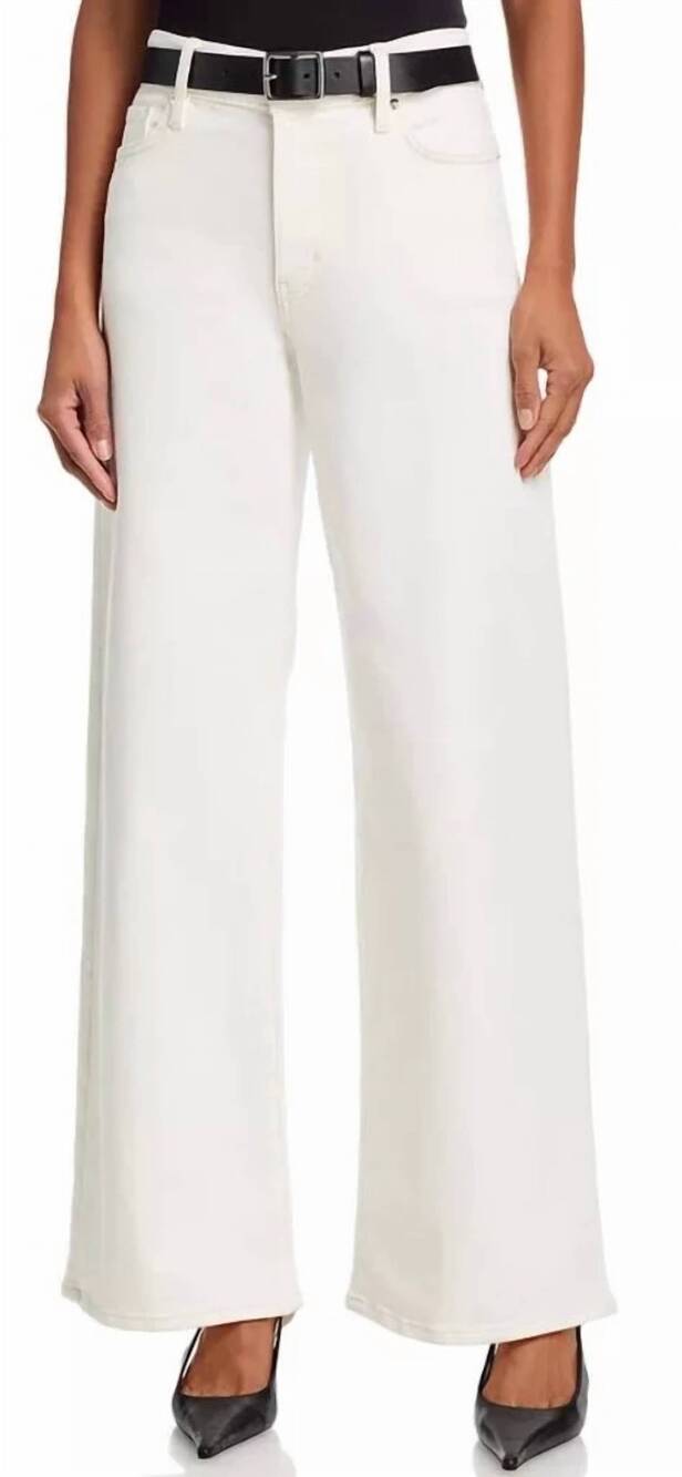 NEW FRAME le slim palazzo pants in au natural clean